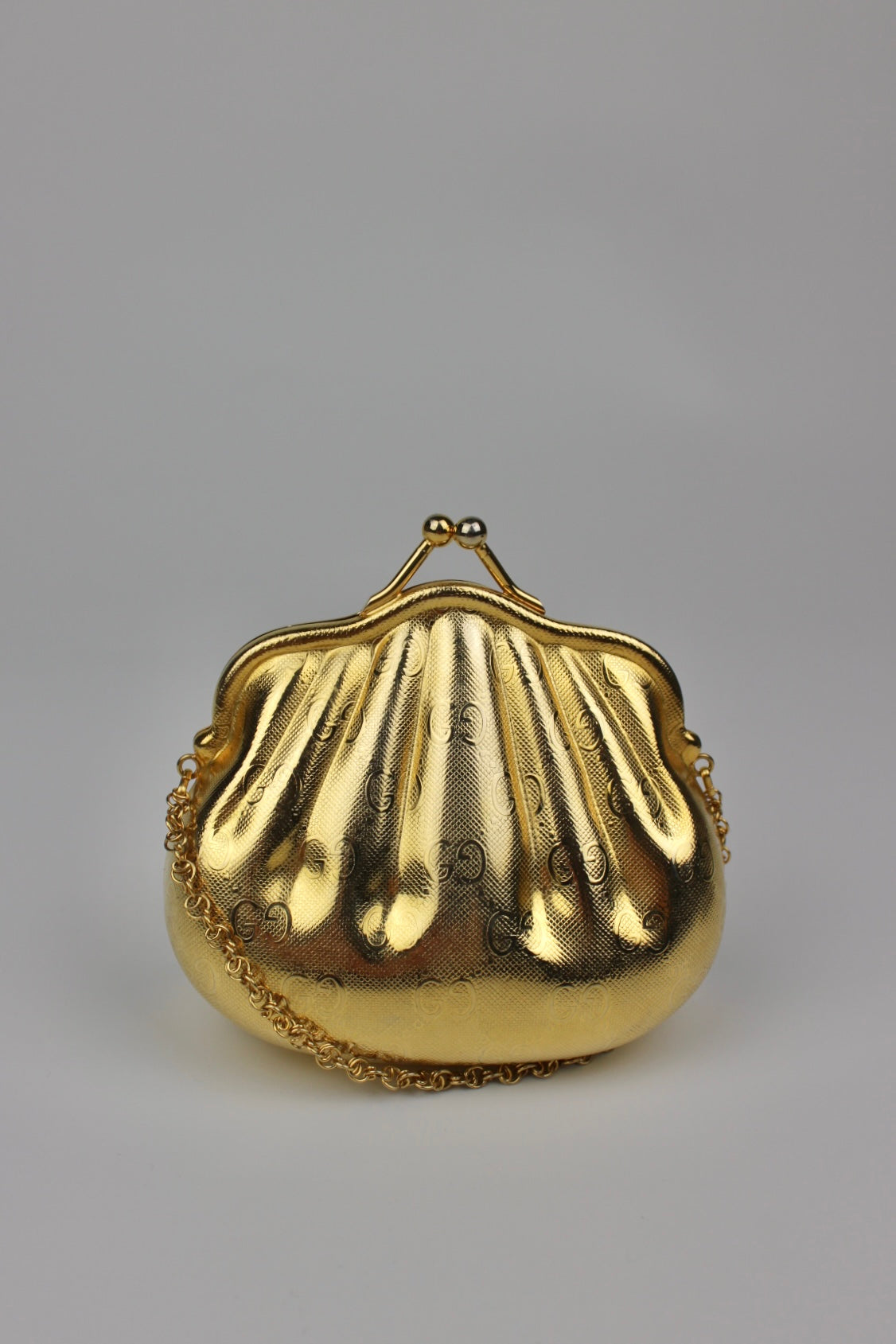 Gucci Monogram Shell Cross Body Micro Bag 1980s