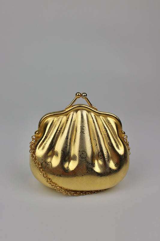 Gucci Monogram Shell Cross Body Micro Bag 1980s