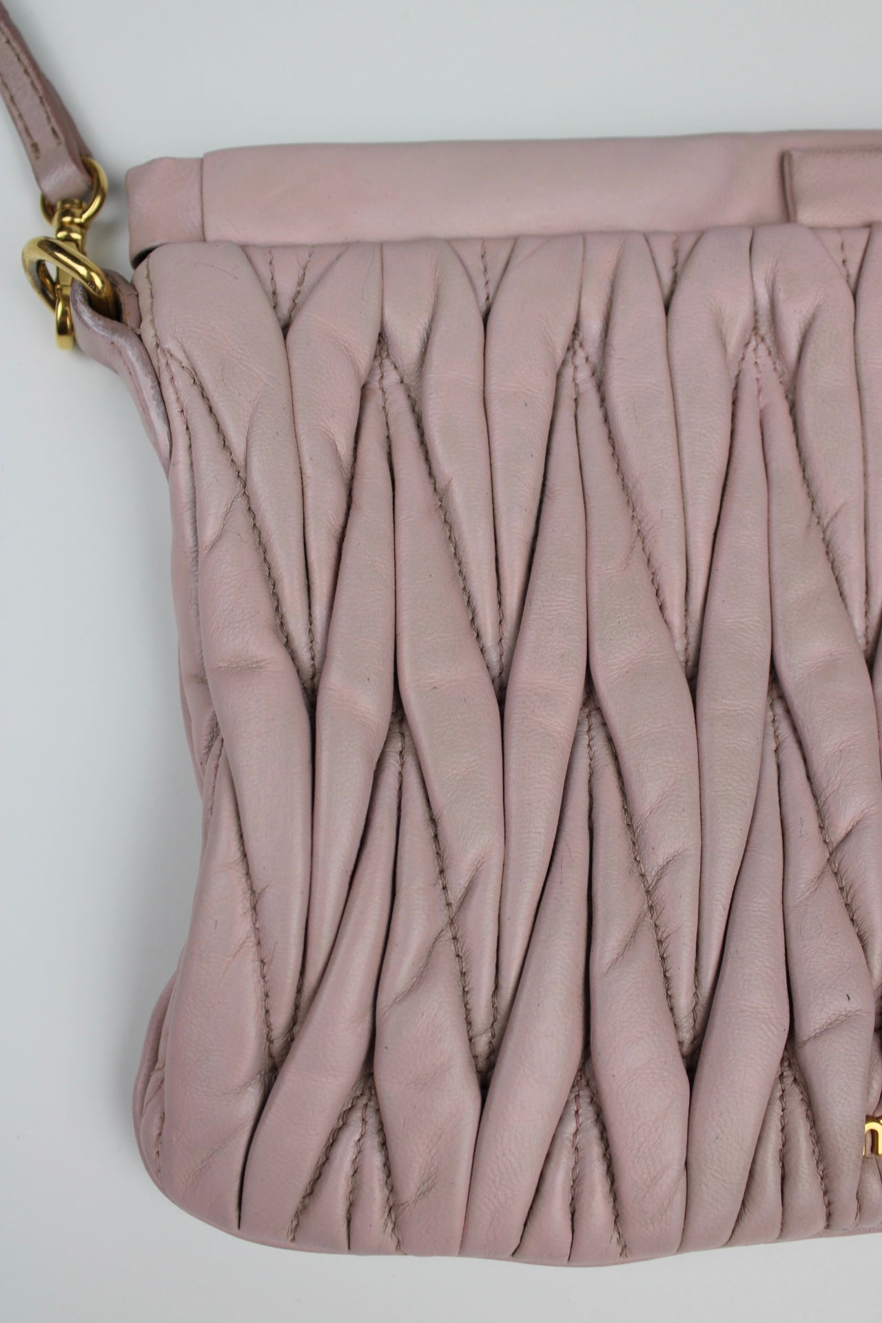 Miu Miu Matelasse Nappa Leather Frame Cross Body Bag