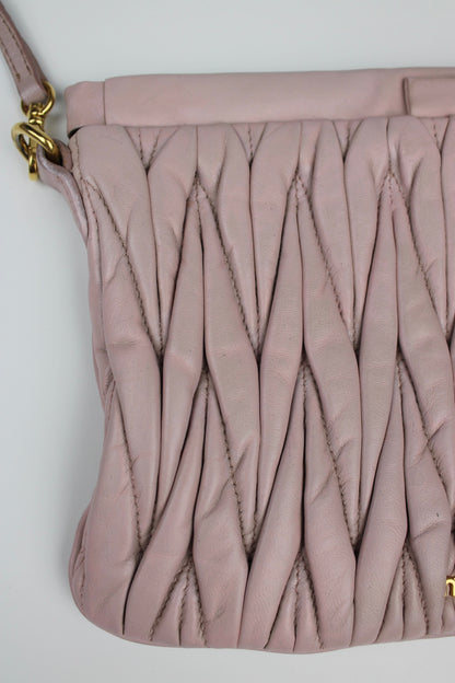 Miu Miu Matelasse Nappa Leather Frame Cross Body Bag