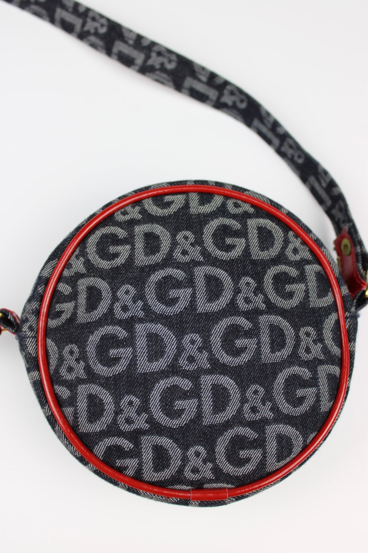 Dolce & Gabbana Monogram Denim Cross Body Bag