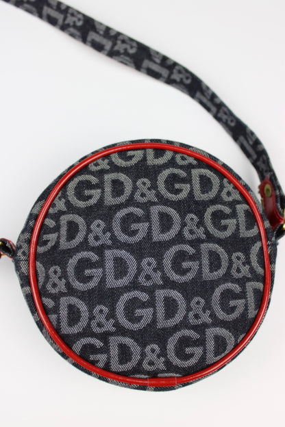 Dolce & Gabbana Monogram Denim Cross Body Bag