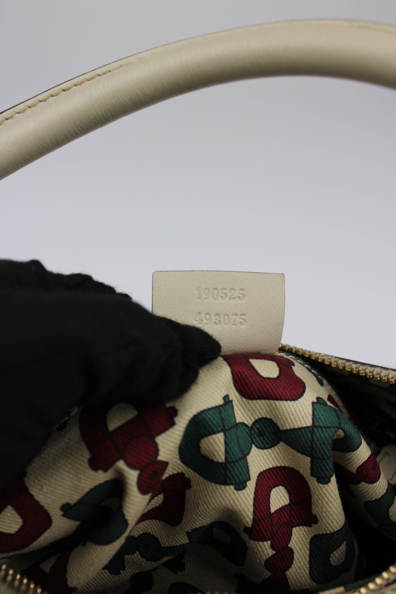 Gucci Monogram Abbey Leather Bag