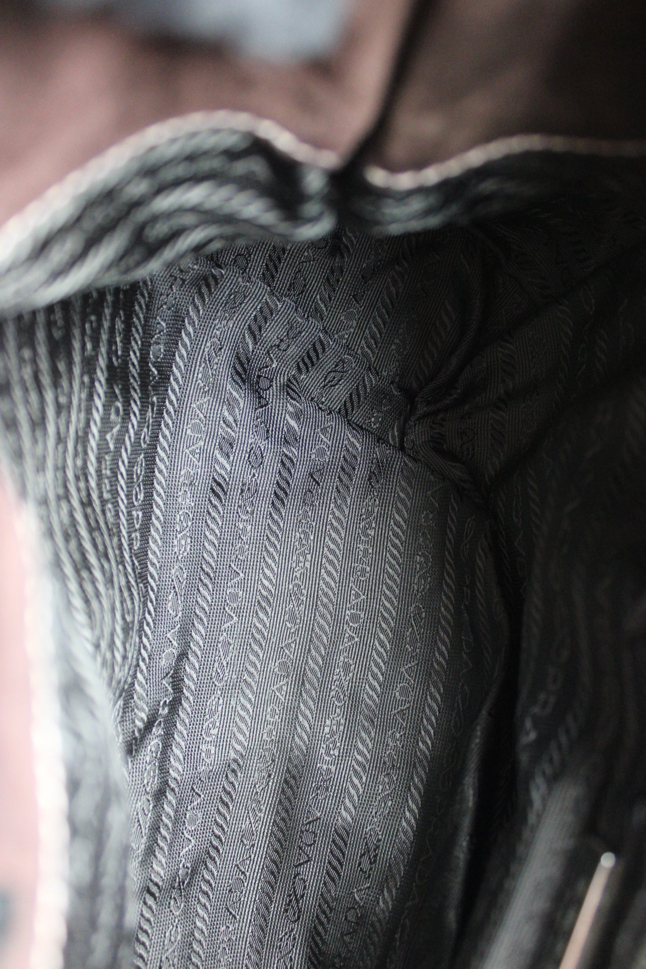 Prada Nylon Chain Strap Hobo Bag