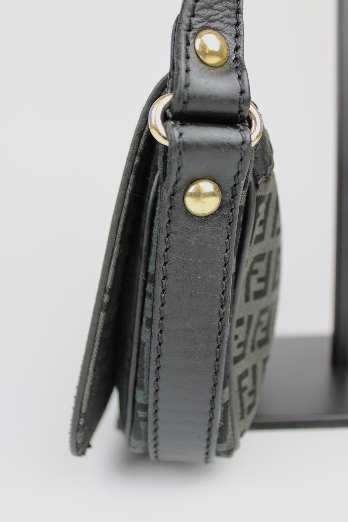 Pre-owned Fendi Zucchino Flap Shoulder Bag