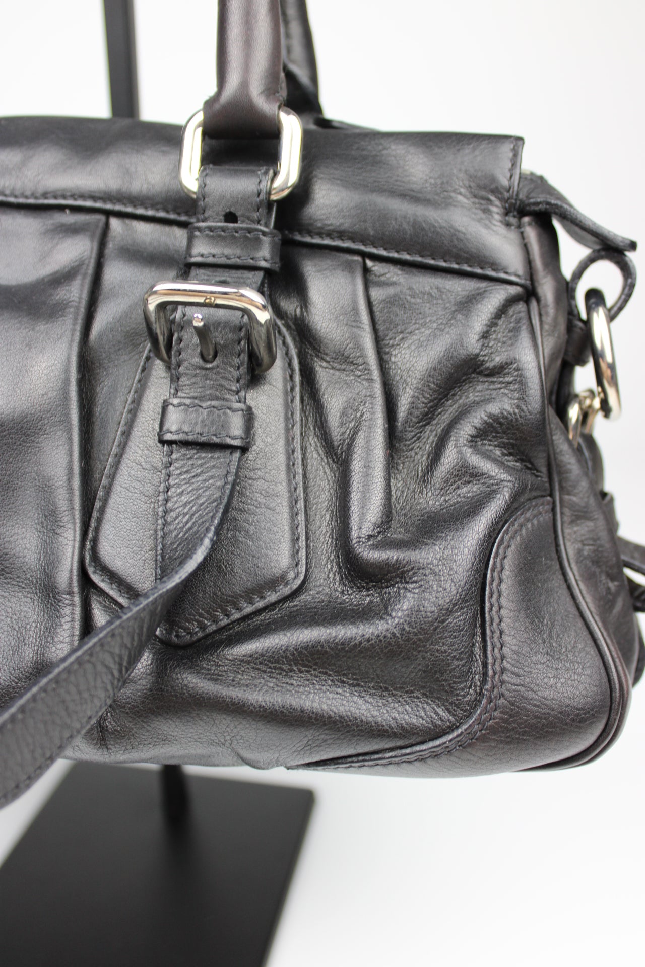 Prada Glacé Calf Leather 2-Way Bag