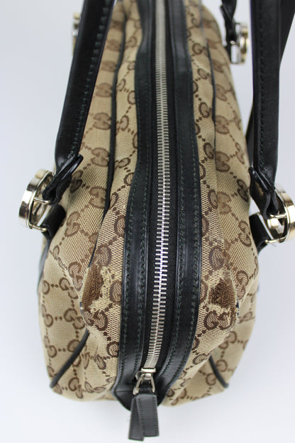 Pre-owned Gucci Monogram Interlocking GG Twins Shoulder Bag