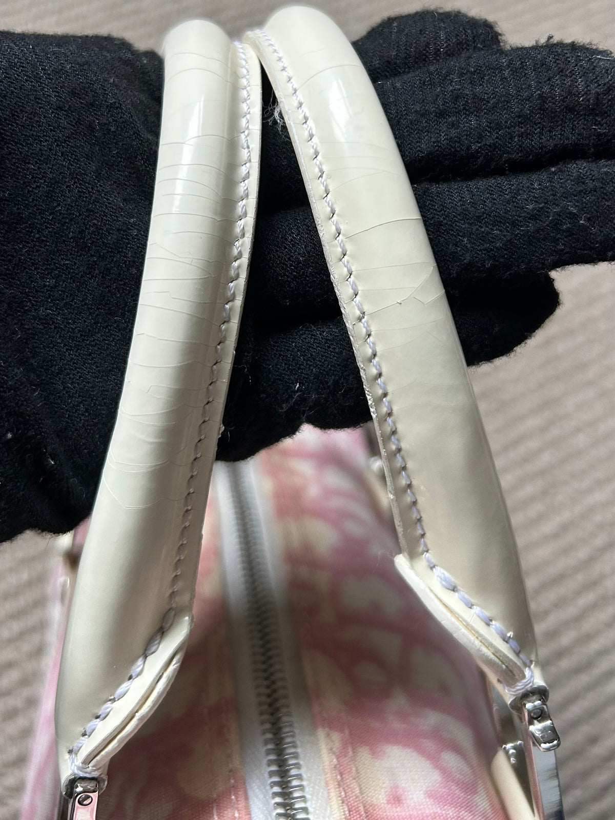 Pre-owned Dior Monogram Pink Mini Boston Bag 2004
