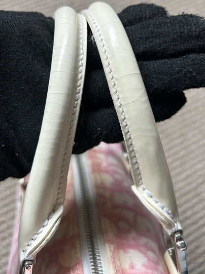 Pre-owned Dior Monogram Pink Mini Boston Bag 2004