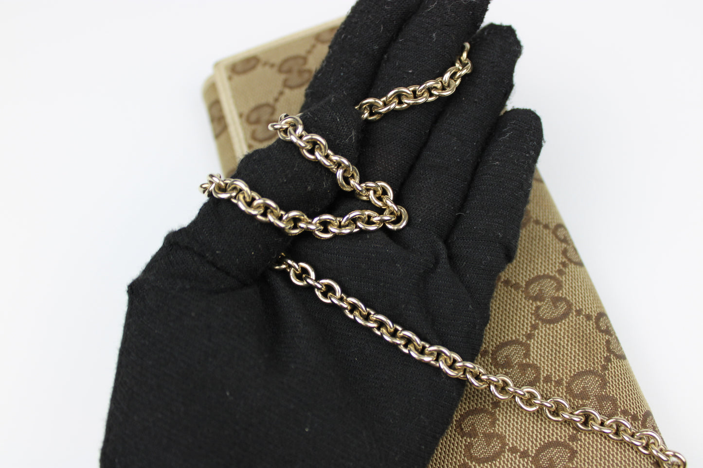 Gucci Monogram Wallet on Chain