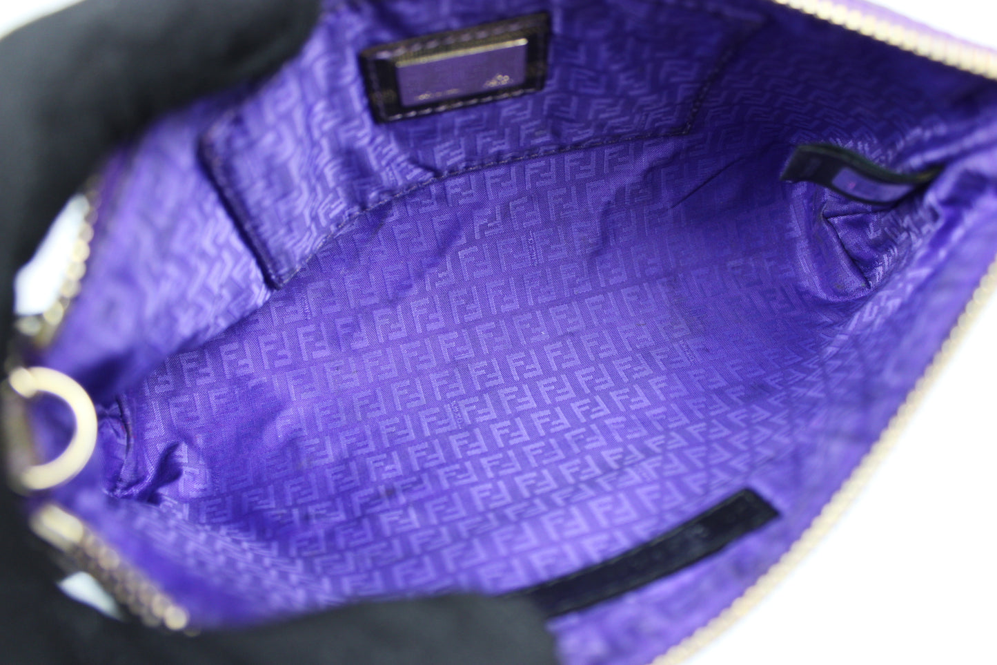 Fendi Zucca Chain Strap Pochette Bag