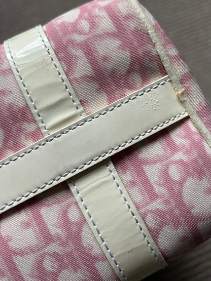 Pre-owned Dior Monogram Pink Mini Boston Bag 2004