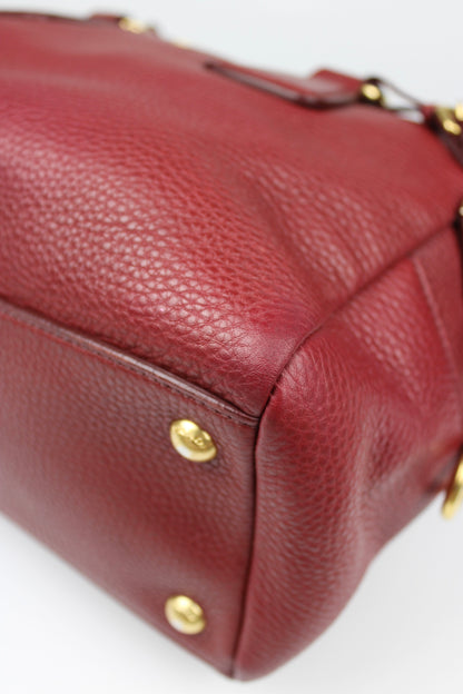 Prada Vit Daino Bauletto Leather Bag
