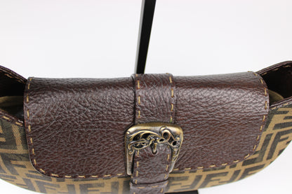 Fendi Zucca Tobacco Stondata Shoulder Bag 2007 (With Receipt)
