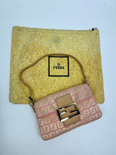 Load image into Gallery viewer, Fendi Zucchino Mini Baguette Bag
