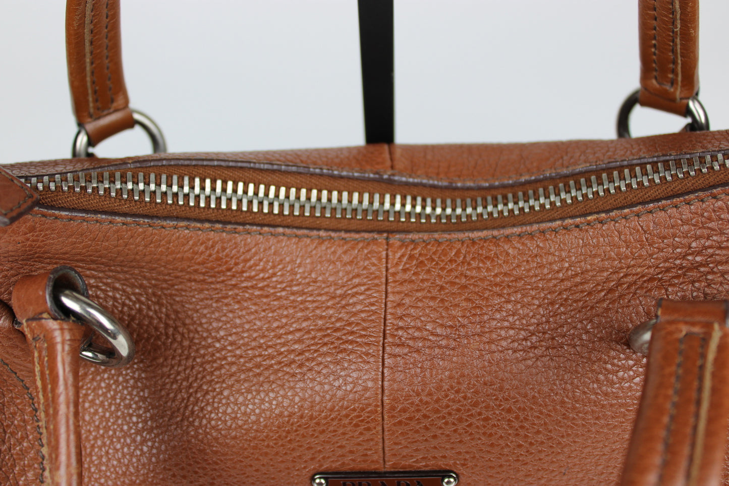 Prada Vit Daino Leather Two Way Bag
