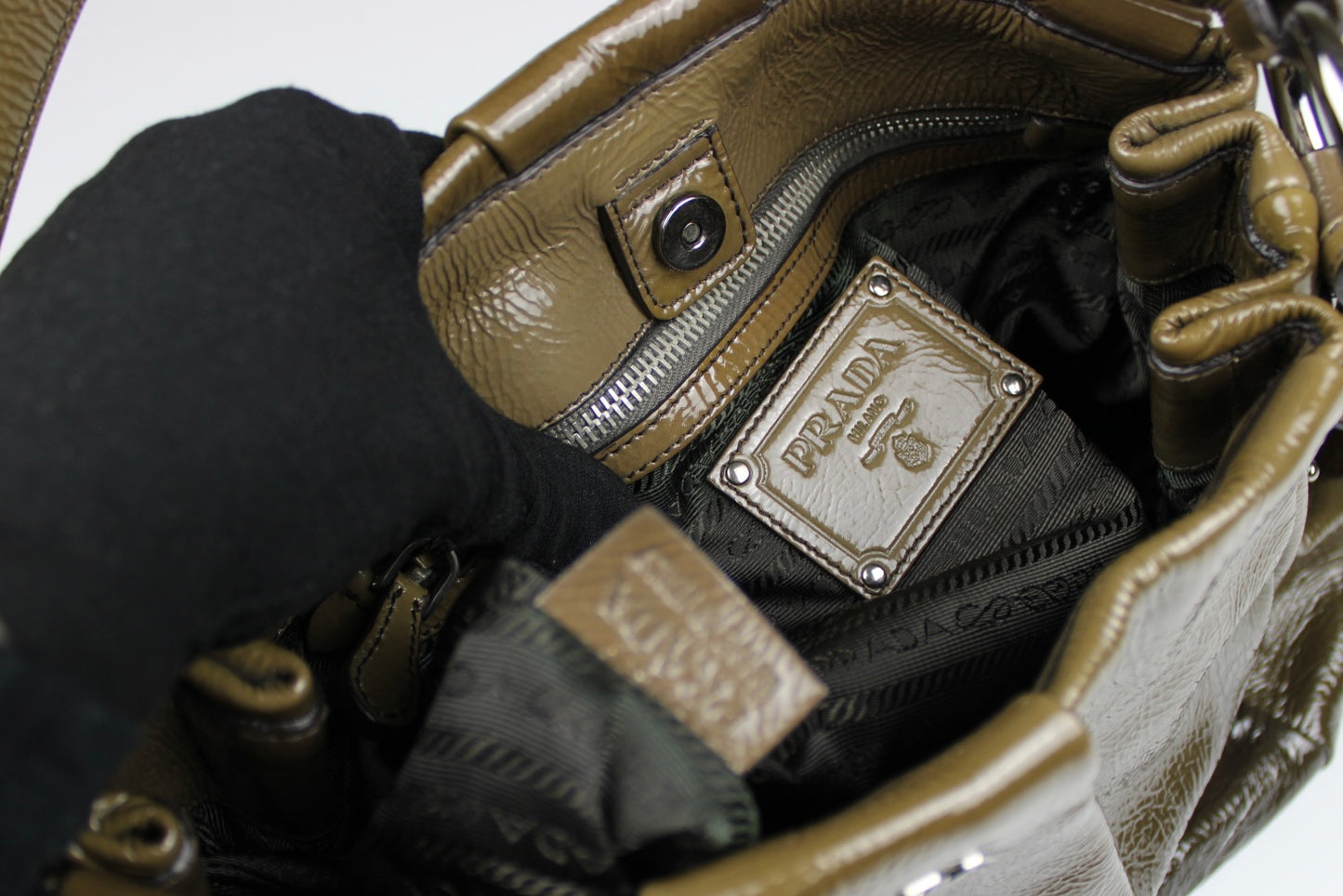 Prada Vernice Sfumata Ombré Patent Bag 2008