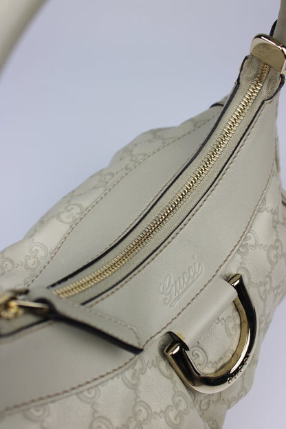 Gucci Monogram Abbey Leather Bag