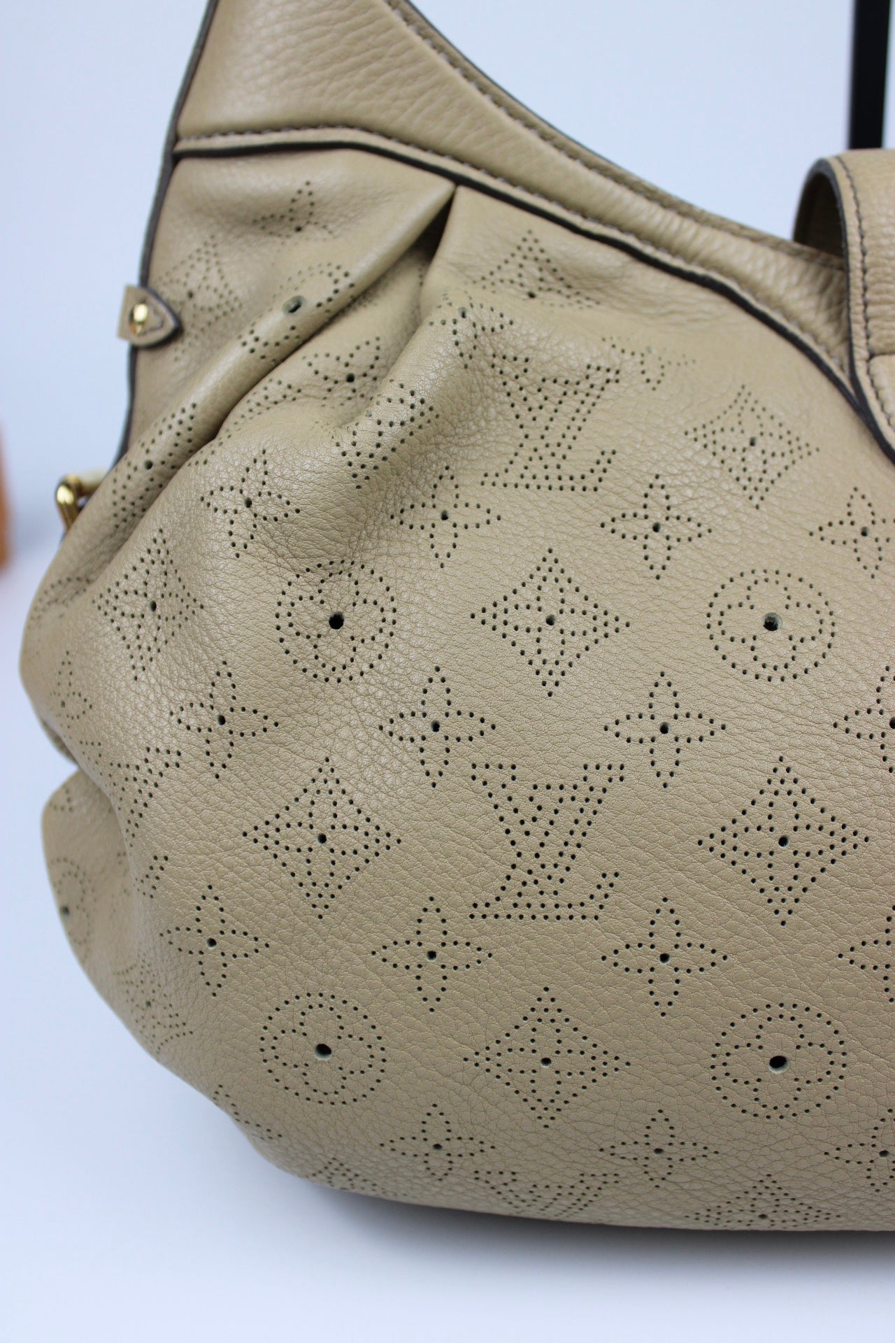 Louis Vuitton Leather Mahina Biscuit Monogram 2-Way Bag 2009