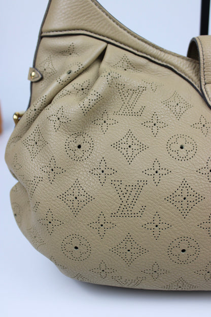 Louis Vuitton Leather Mahina Biscuit Monogram 2-Way Bag 2009