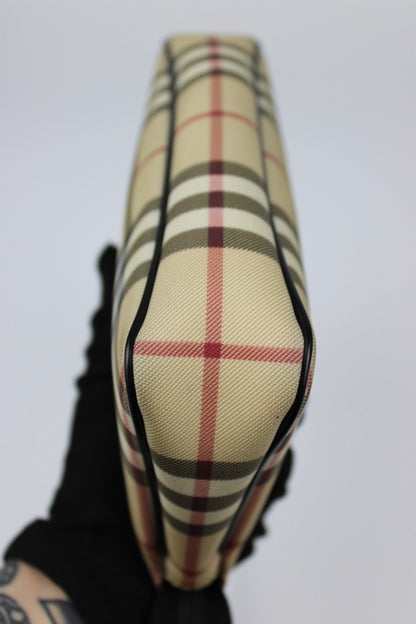 Pre-owned Burberry Nova Check Pochette Bag 2002