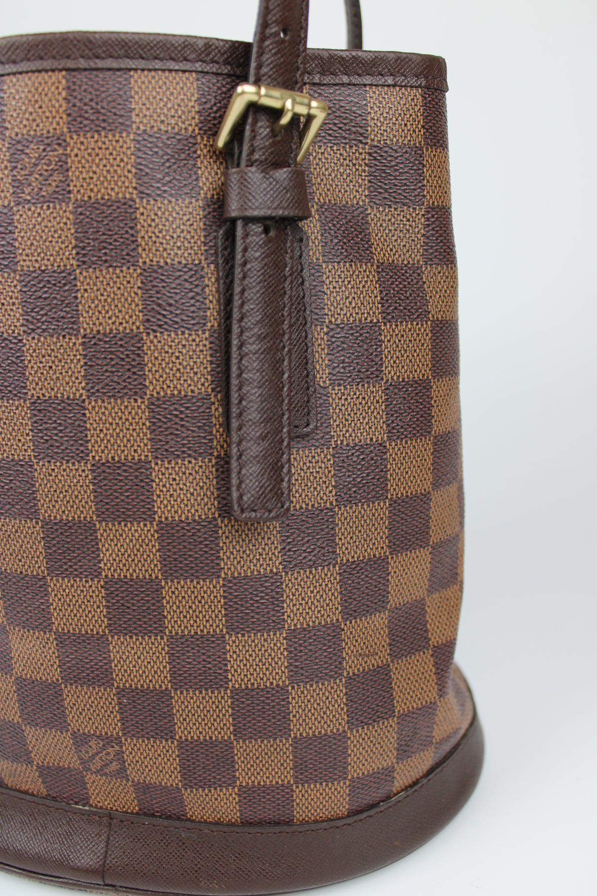 Pre-owned Louis Vuitton Damier Ebene Bucket Bag 1998