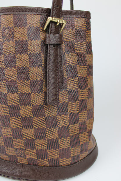 Pre-owned Louis Vuitton Damier Ebene Bucket Bag 1998