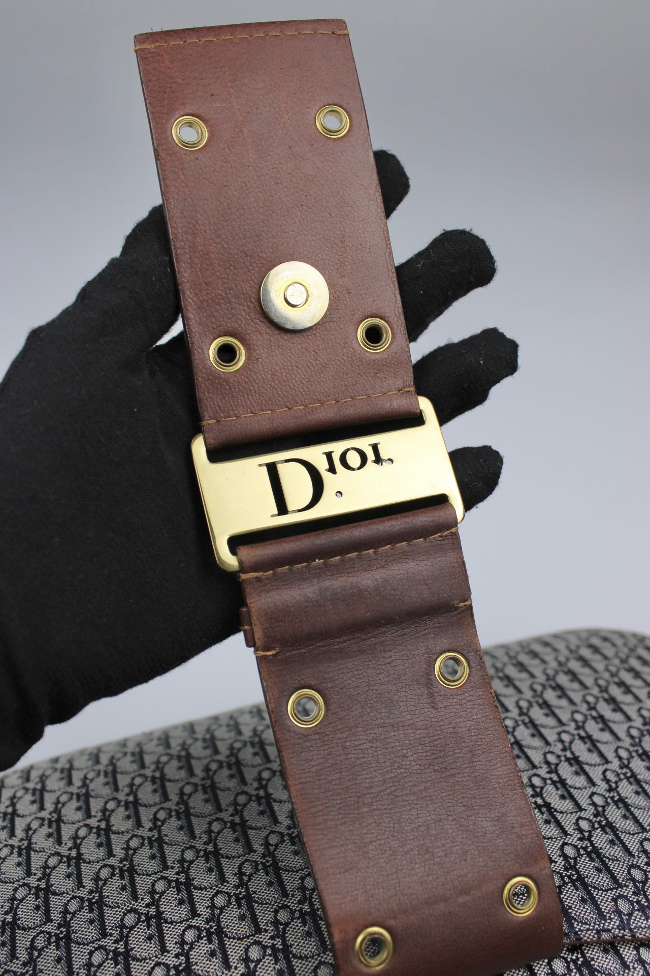 Dior Monogram Columbus Hobo Bag 2002