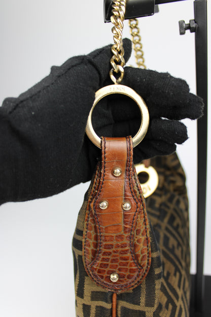 Fendi Zucca Chain Strap Bag