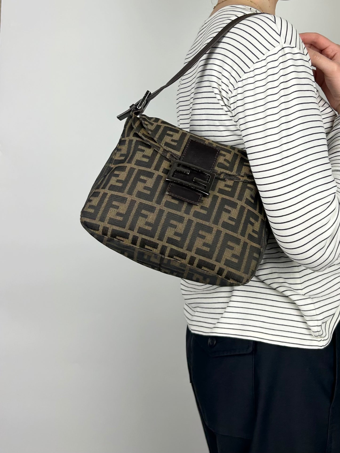 Fendi Zucca Baguette Bag