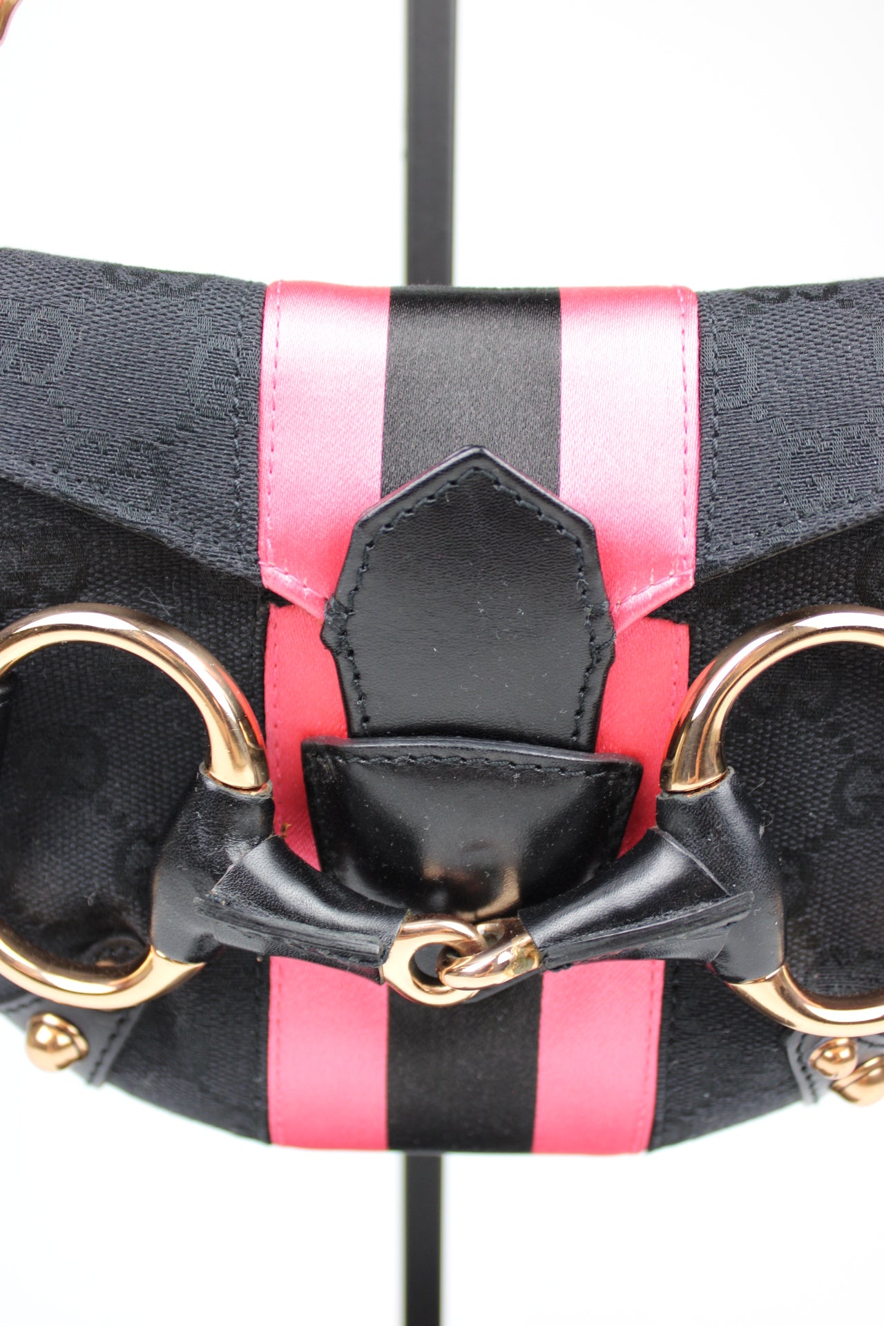 Gucci Monogram Horsebit Mini Pochette Bag