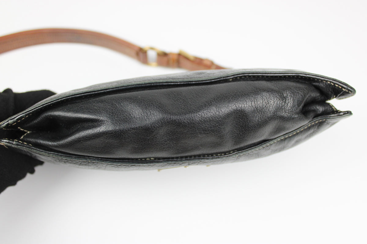 Pre-owned Prada Leather Navy Shoulder Pochette Bag