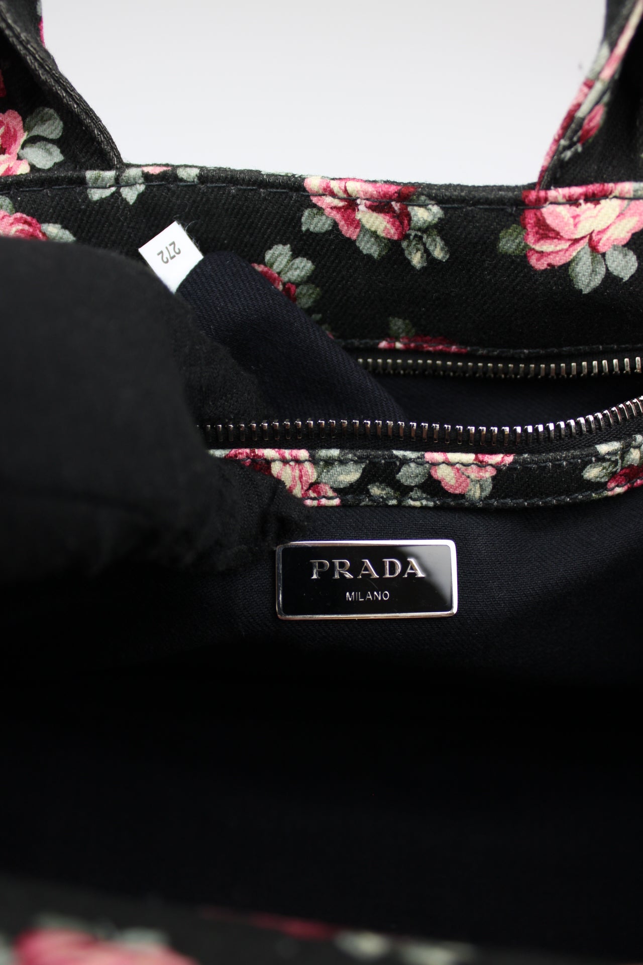 Prada Floral Canapa Bag
