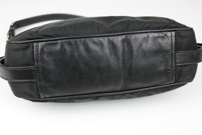 Prada Nylon & Leather Shoulder Bag