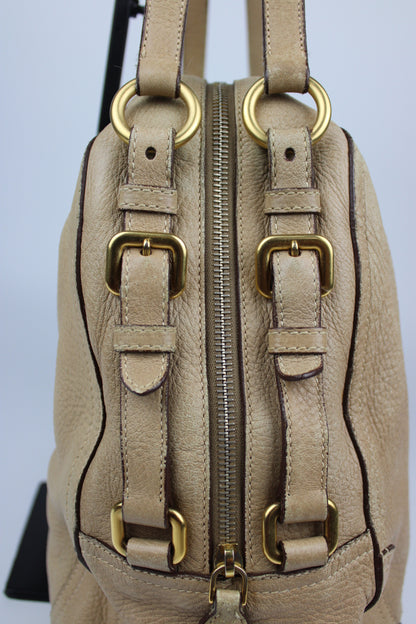Pre-owned Prada Cervo Leather Hobo Bag