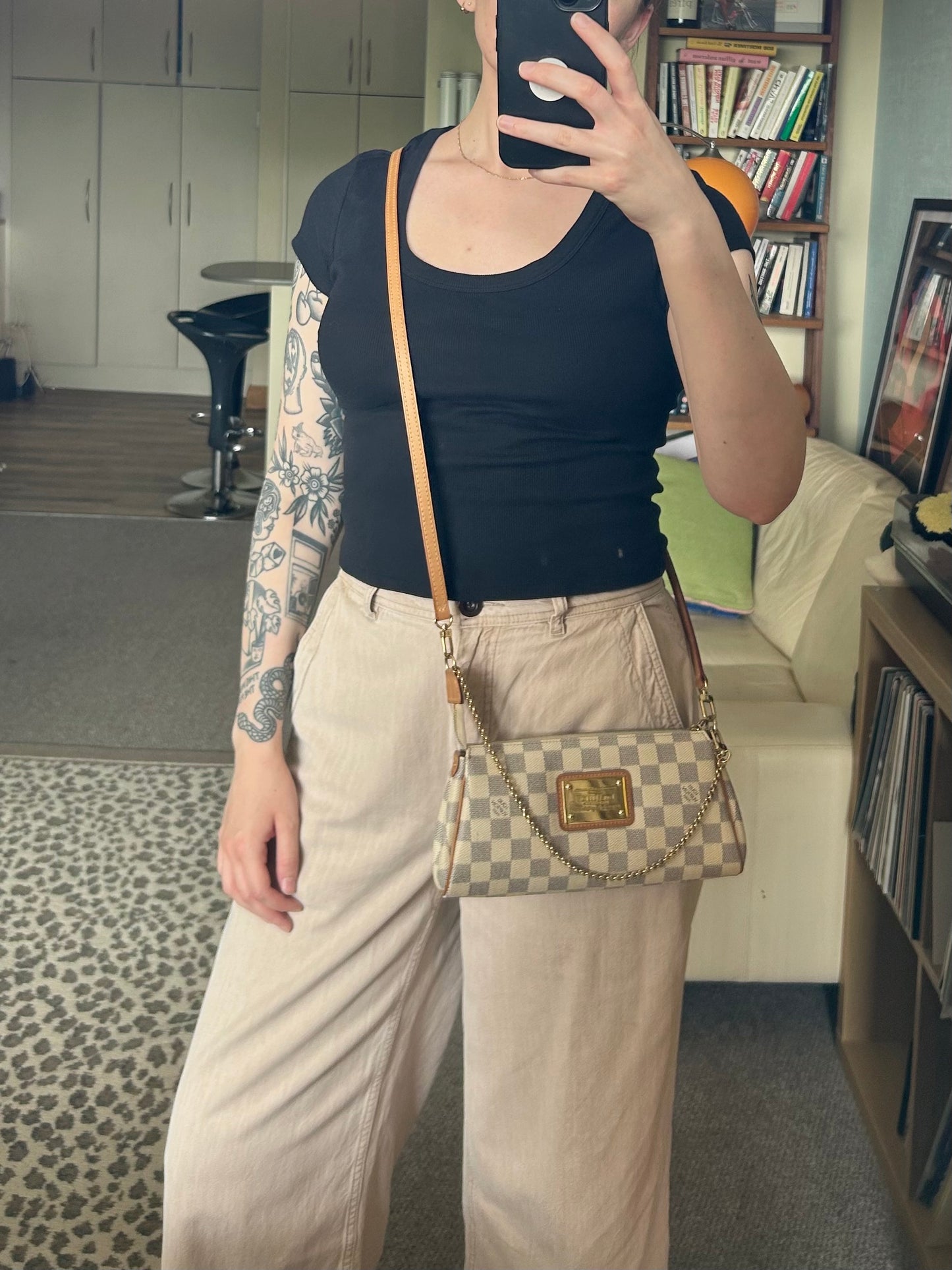 Louis Vuitton Damier Azur Eva 2-Way Bag 2010