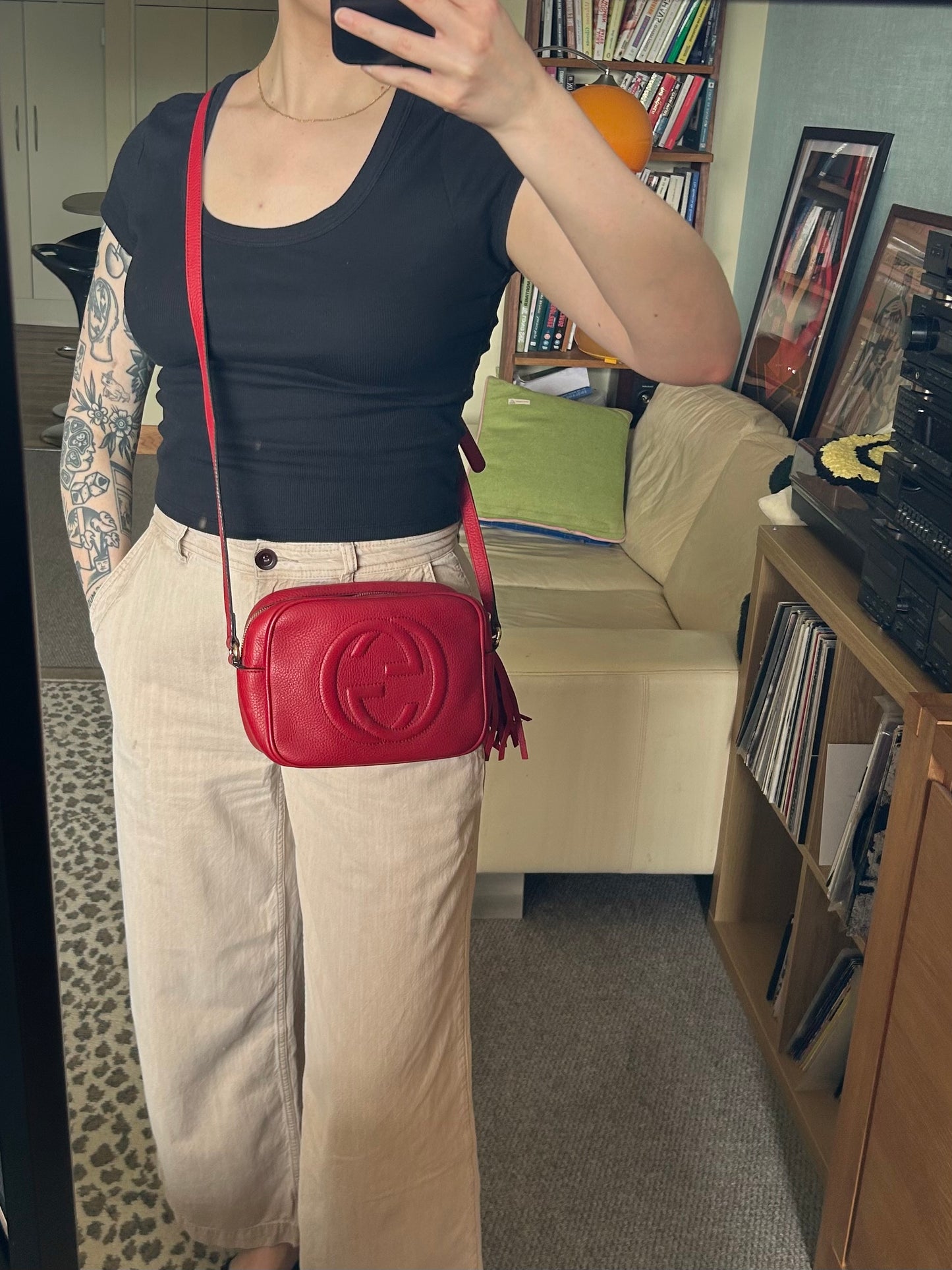 Gucci Soho Leather Cross Body Bag