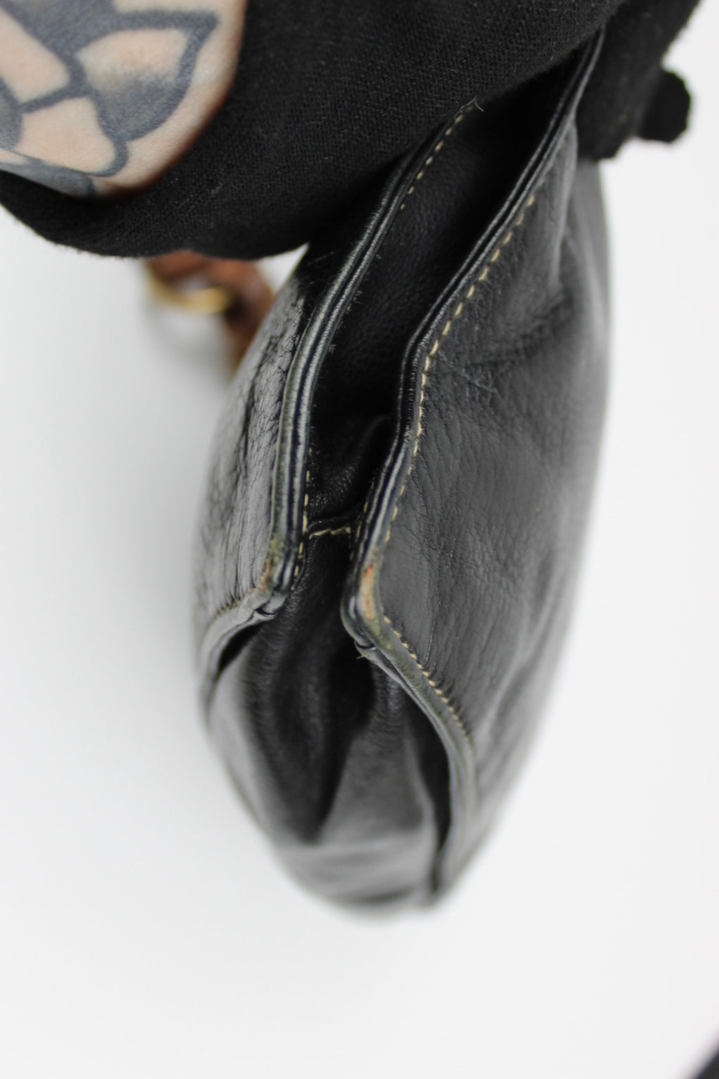 Pre-owned Prada Leather Navy Shoulder Pochette Bag
