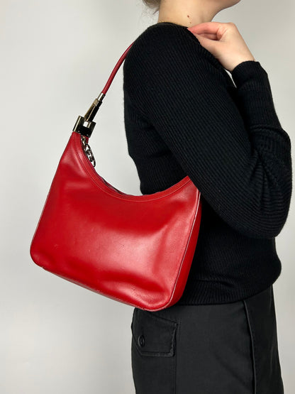 Gucci Leather Shoulder Bag 1990s