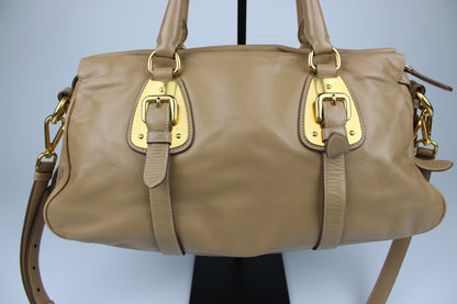 Prada Cuoio Soft Calfskin 2-Way Bag