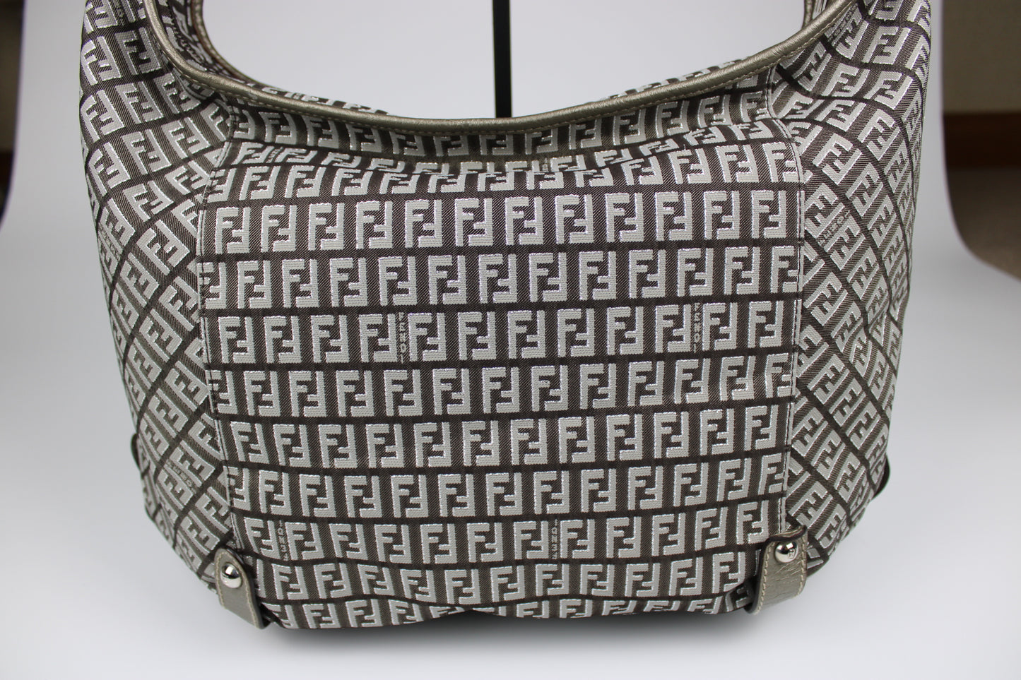 Fendi Zucchino Hobo Shoulder Bag