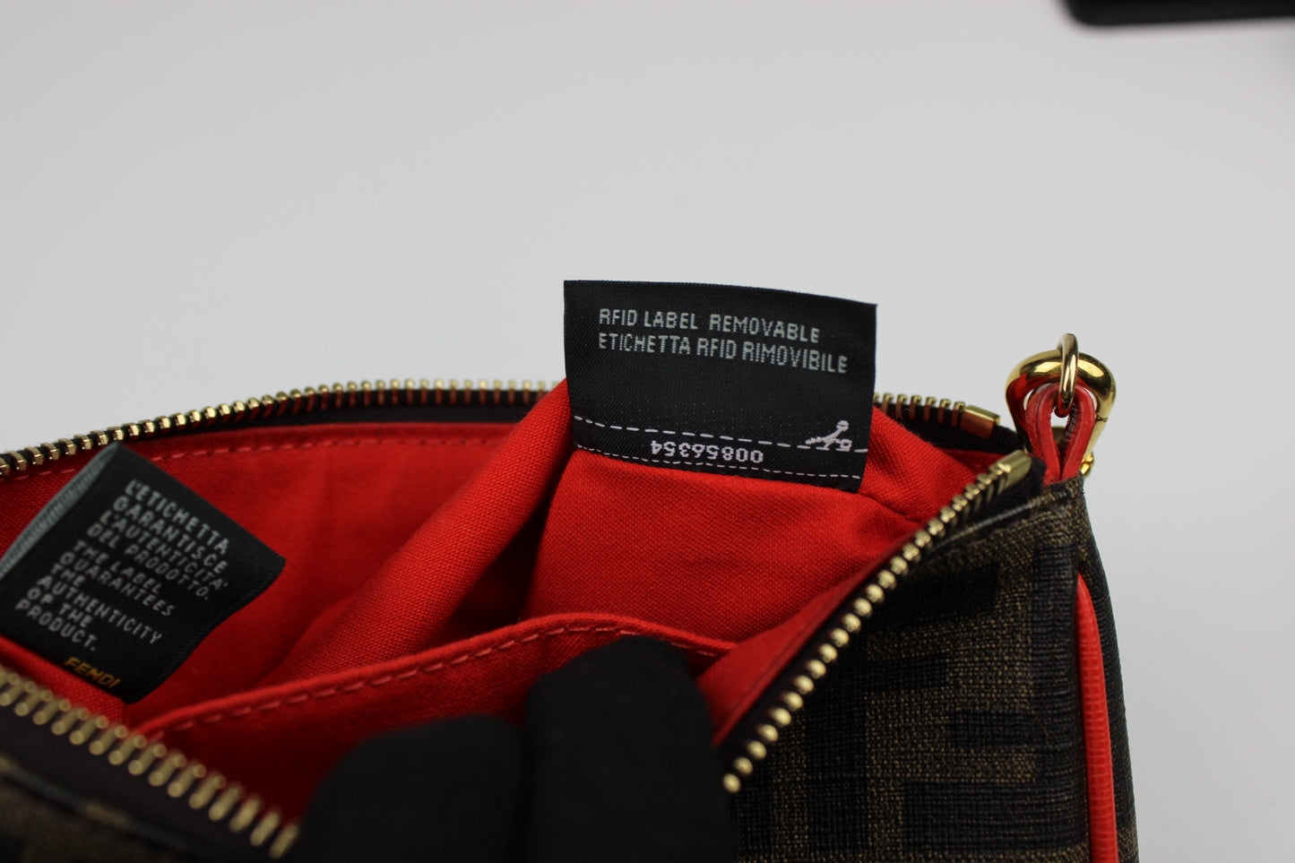 Fendi Zucca Chain Pochette Bag