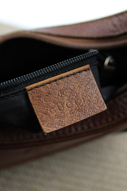 Gucci Monogram Denim Bamboo Bag (Restored)