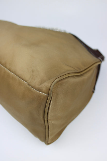 Prada Nylon Chain Strap Hobo Bag