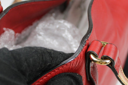 Burberry Leather Canterbury Tote Bag Red