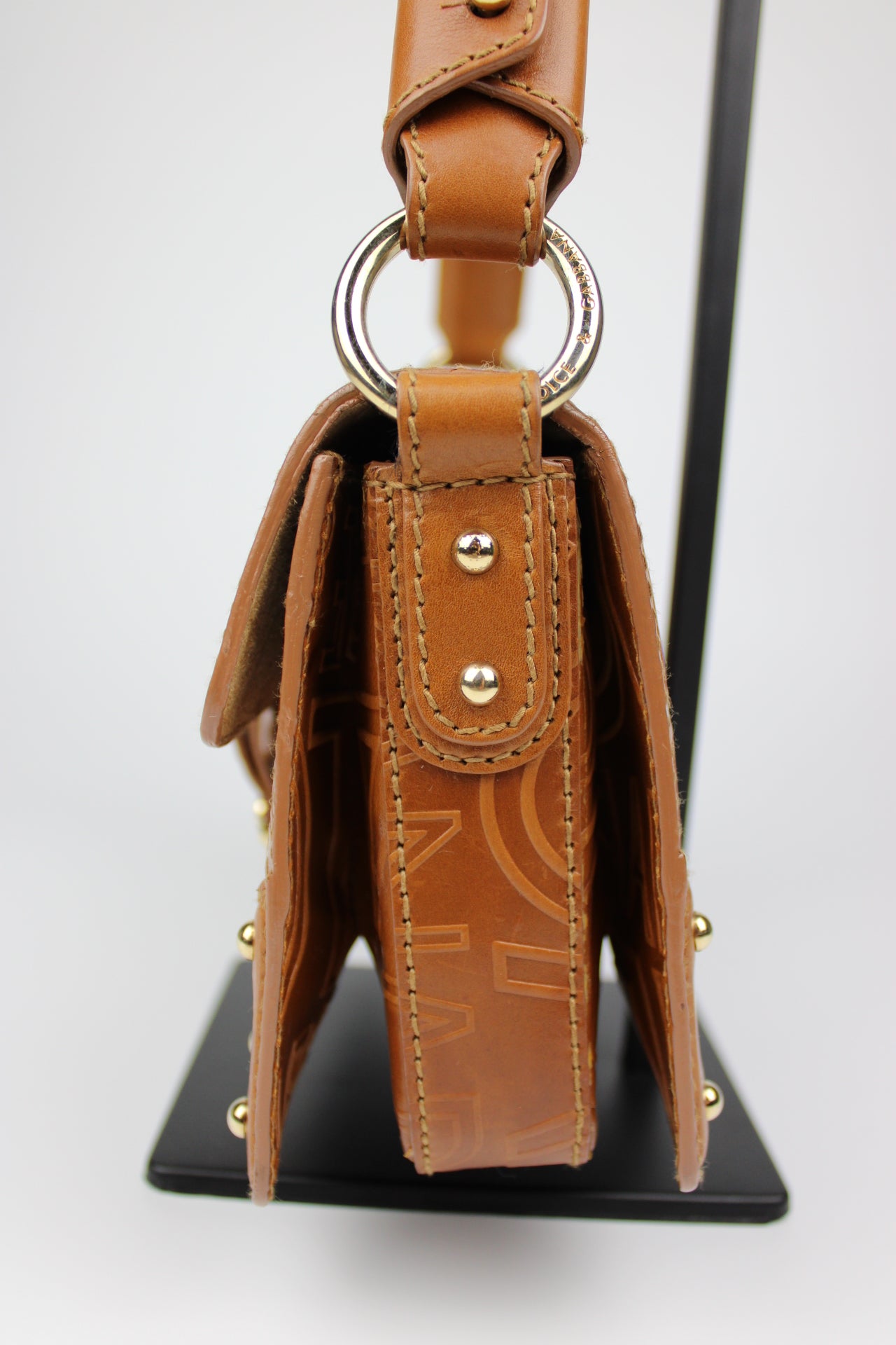 Dolce & Gabbana Leather Baguette Shoulder Bag