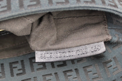 Pre-owned Fendi Zucchino Flap Shoulder Bag