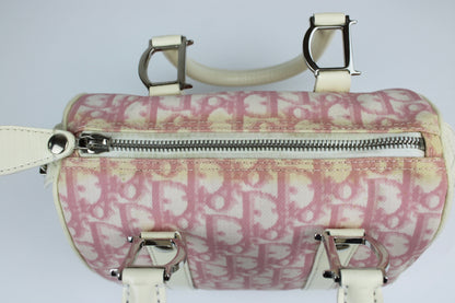 Pre-owned Dior Monogram Pink Mini Boston Bag 2004