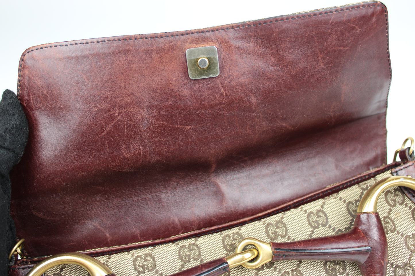 Gucci Tom Ford Monogram Horsebit Bag 2003