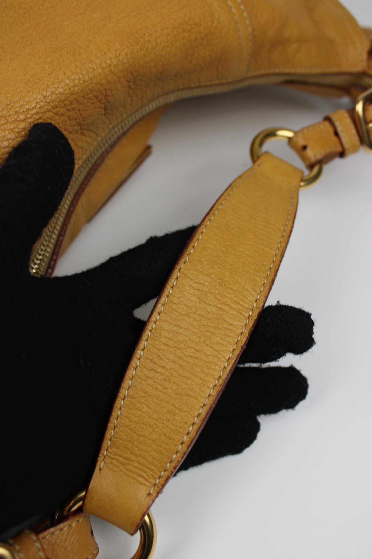 Prada Cervo Leather Hobo Bag